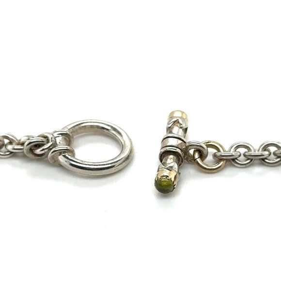 David & Ronnie Peridot 925 Silver & 14K Accented Necklace & Earrings Set - Picture 8 of 8